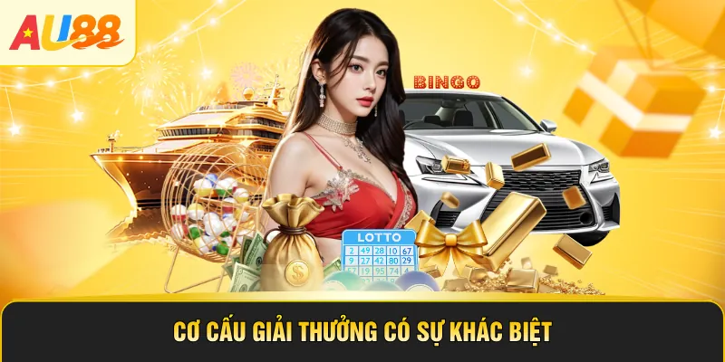 Cơ cấu giải thưởng có sự khác biệt