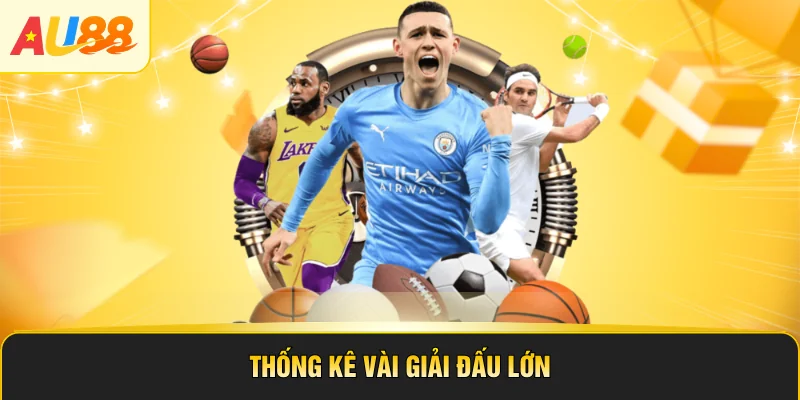 Thống kê vài giải đấu lớn